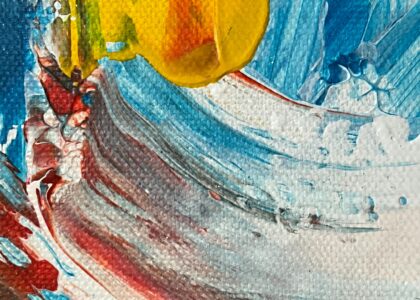 Abstract oil painting